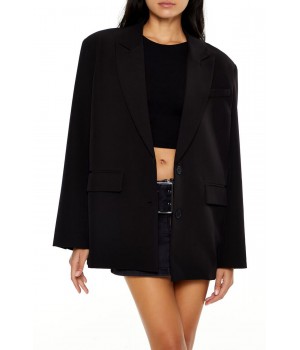 Boxy Peak Lapel Blazer
