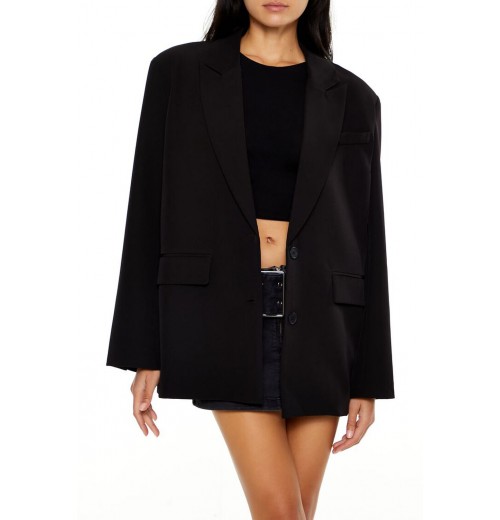 Boxy Peak Lapel Blazer Boxy Peak Lapel Blazer