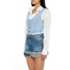 Denim Cropped Vest Denim Cropped Vest