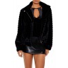 Quilted Faux Fur Bomber Jacket Quilted Faux Fur Bomber Jacket