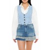 Denim Cropped Vest Denim Cropped Vest
