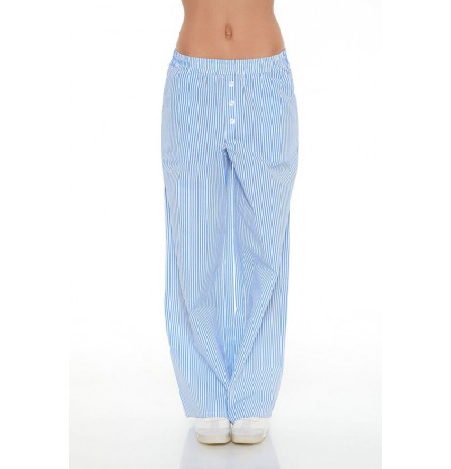 Striped Mid-Rise Wide-Leg Pants Striped Mid-Rise Wide-Leg Pants