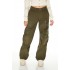 Corduroy Straight Cargo Pants