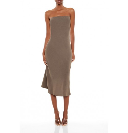 Strapless Midi Slip Dress Strapless Midi Slip Dress