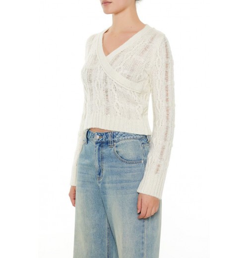 Crossover Cable Knit Sweater Crossover Cable Knit Sweater