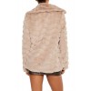 Quilted Notched Faux Fur Coat Quilted Notched Faux Fur Coat