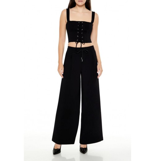 Drawstring Wide-Leg Pants Drawstring Wide-Leg Pants