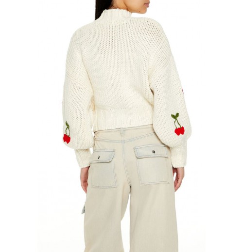 Cherry Mock Neck Sweater Cherry Mock Neck Sweater