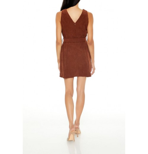 Belted Corduroy Mini Dress Belted Corduroy Mini Dress