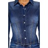 Stretch-Denim Long-Sleeve Shirt Stretch-Denim Long-Sleeve Shirt