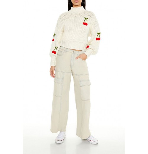 Cherry Mock Neck Sweater Cherry Mock Neck Sweater