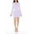 Textured Bell-Sleeve Mini Dress
