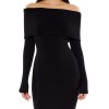 Off-the-Shoulder Midi Sweater Dress Off-the-Shoulder Midi Sweater Dress