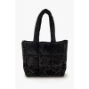 Quilted Faux Leather Tote Bag Quilted Faux Leather Tote Bag