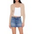 Cropped Cable Knit Cardigan Sweater