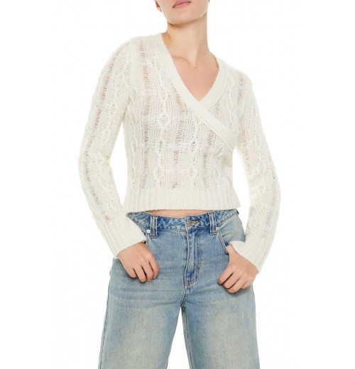 Crossover Cable Knit Sweater Crossover Cable Knit Sweater