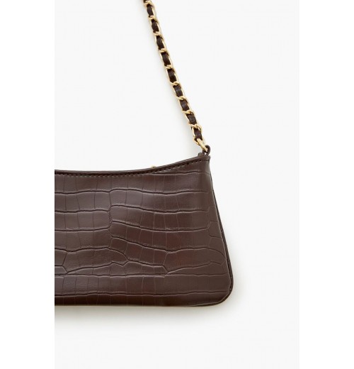 Faux Croc Baguette Bag Faux Croc Baguette Bag