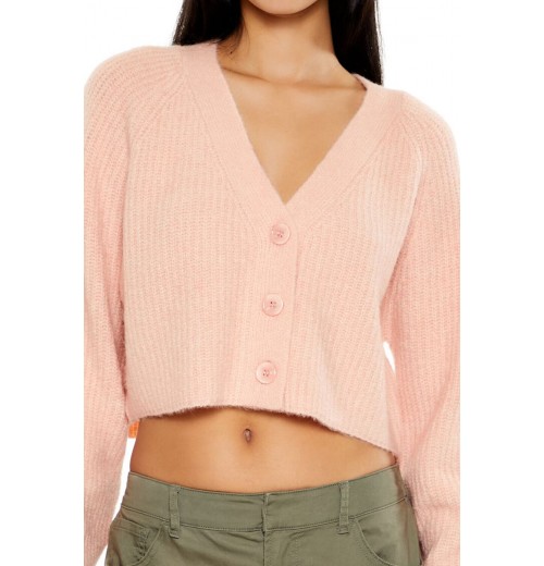 Fuzzy Ribbed Cardigan Sweater Fuzzy Ribbed Cardigan Sweater