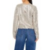 Metallic Cable Knit Sweater