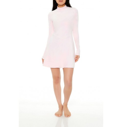 Velour Skater Mini Dress Velour Skater Mini Dress