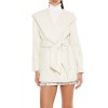 Hooded Tie-Waist Wrap Coat Hooded Tie-Waist Wrap Coat