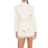 Hooded Tie-Waist Wrap Coat