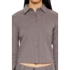 Pinstriped Cropped Shirt Pinstriped Cropped Shirt