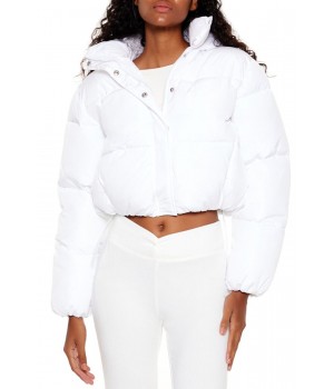 Hooded Cropped Puffer Jacket