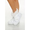 Faux Fur-Trim Lace-Up Booties Faux Fur-Trim Lace-Up Booties