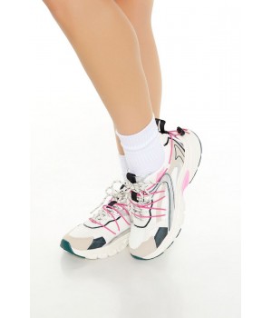 Drawstring Lace-Up Low-Top Sneakers