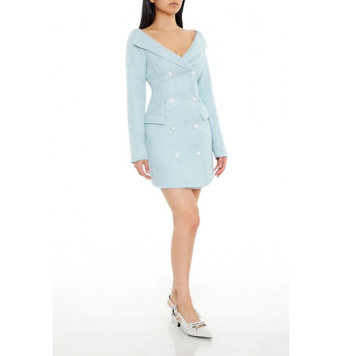 Tweed Double-Breasted Mini Dress Tweed Double-Breasted Mini Dress
