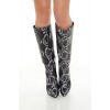 Faux Snake Knee-High Boots Faux Snake Knee-High Boots