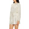 Sequin Long-Sleeve Mini Dress Sequin Long-Sleeve Mini Dress