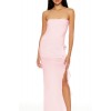 Rosette Ruffle Maxi Tube Dress Rosette Ruffle Maxi Tube Dress