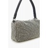 Rhinestone & Faux Leather Handbag Rhinestone & Faux Leather Handbag