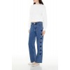 Heart Embroidered High-Rise Jeans Heart Embroidered High-Rise Jeans