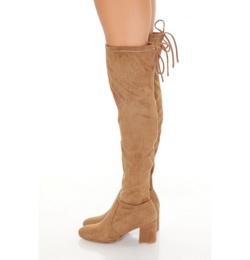 Faux Suede Over-the-Knee Boots Faux Suede Over-the-Knee Boots