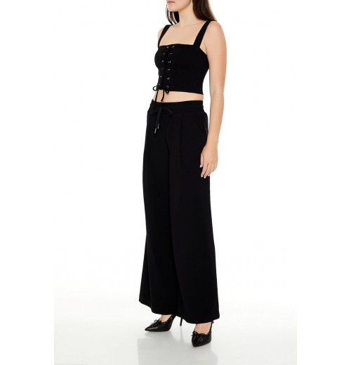 Drawstring Wide-Leg Pants Drawstring Wide-Leg Pants