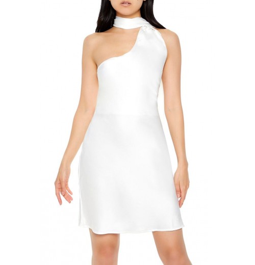 Wraparound Halter Mini Slip Dress Wraparound Halter Mini Slip Dress