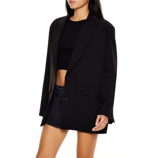 Boxy Peak Lapel Blazer Boxy Peak Lapel Blazer