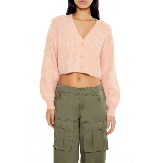 Fuzzy Ribbed Cardigan Sweater Fuzzy Ribbed Cardigan Sweater