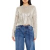 Metallic Cable Knit Sweater