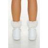 Faux Fur-Trim Lace-Up Booties Faux Fur-Trim Lace-Up Booties