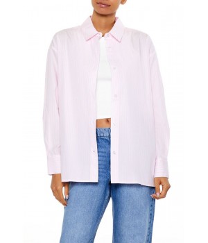 Pinstriped Poplin Shirt