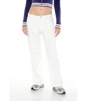 Twill Mid-Rise Pants