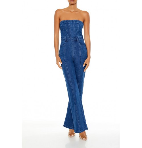 Denim Tube Jumpsuit Denim Tube Jumpsuit