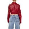Two-Tone Cropped Moto Jacket Two-Tone Cropped Moto Jacket