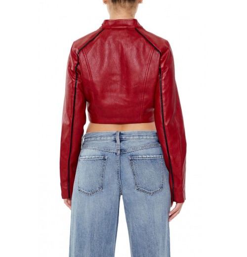 Two-Tone Cropped Moto Jacket Two-Tone Cropped Moto Jacket