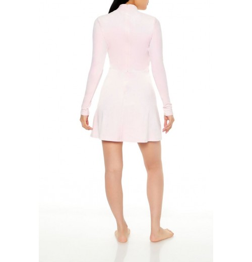 Velour Skater Mini Dress Velour Skater Mini Dress