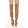 Faux Suede Over-the-Knee Boots Faux Suede Over-the-Knee Boots